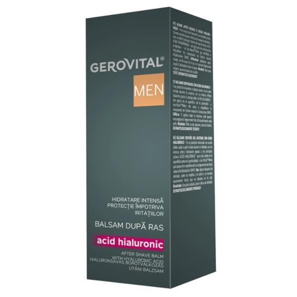 Gerovital Афтършейв Gerovital Men Hyaluronic Acid Aftershave Balm, 100 мл