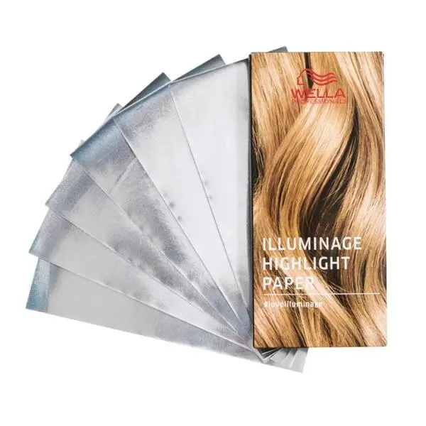 Wella Professionals Алуминиеви фолиа за техники за кичури, балаяж и изсветляване - Wella Professionals Illuminage Highlight Paper Sheets, 50 см, 100 бр