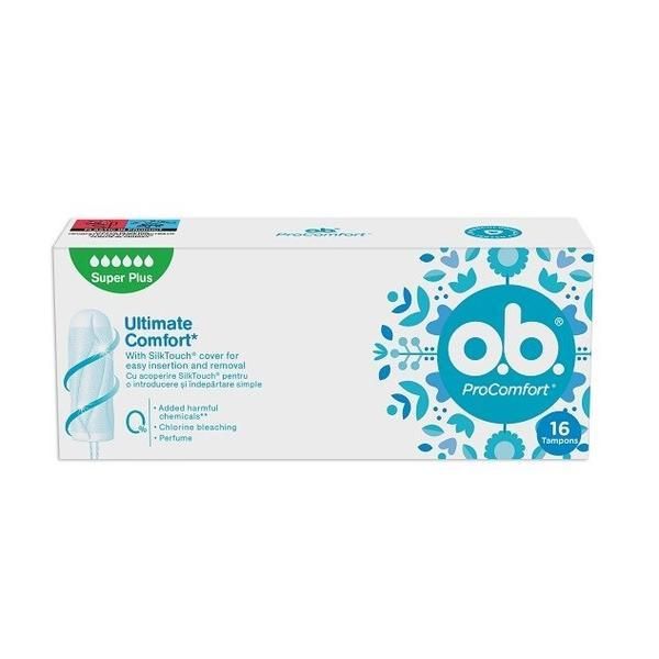 O.B. ампони O.B. ProComfort Super Plus, 16 бр