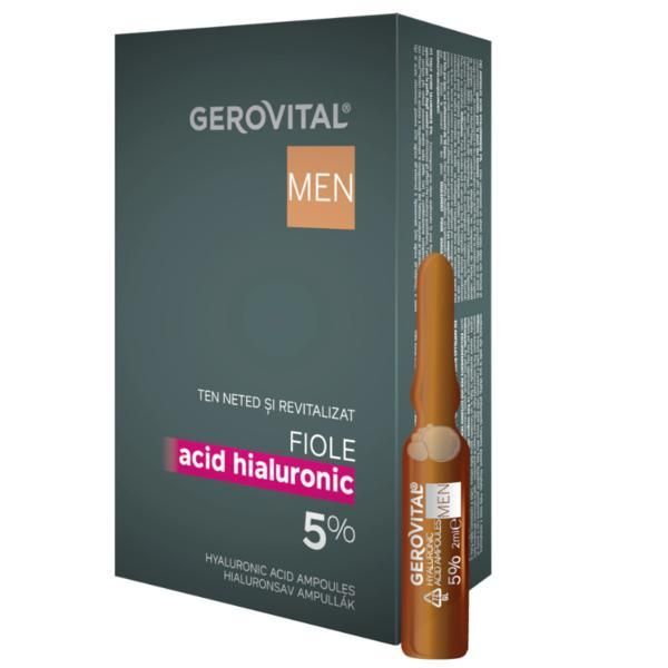 Gerovital Ампули с хиалуронова киселина 5% Gerovital Men 10 ампули х 2 мл