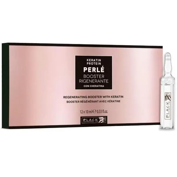 Black Professional Line Ампули за регенериране на кератин - Black Professional Line Perle Keratin Protein Booster, 12 x 10 мл
