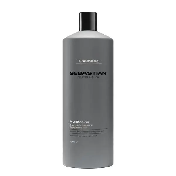 Sebastian Professional >3 в 1 шампоан за мъже за коса, тяло и брада - Sebastian Professional Multitasker 3-in-1, 1000 мл