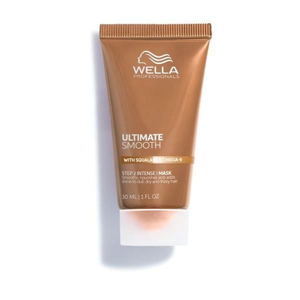 Wella Professionals &gt;Овлажняваща маска за суха и изтощена коса със сквалан и омега 9 - Wella Professionals Ultimate Smooth с антистатичен ефект, 30 мл