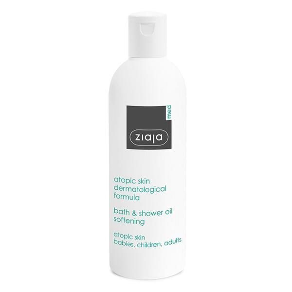 Ziaja &gt;Овлажняващо масло за вана при атопичен дерматит - Ziaja Med Atopic Skin Bath And Shower Oil Nourishing, 270 мл