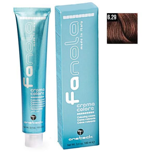 Fanola &gt;Перманентна крем боя Fanola 6.29 Тъмен шоколад Bitter Chocolate, 100мл