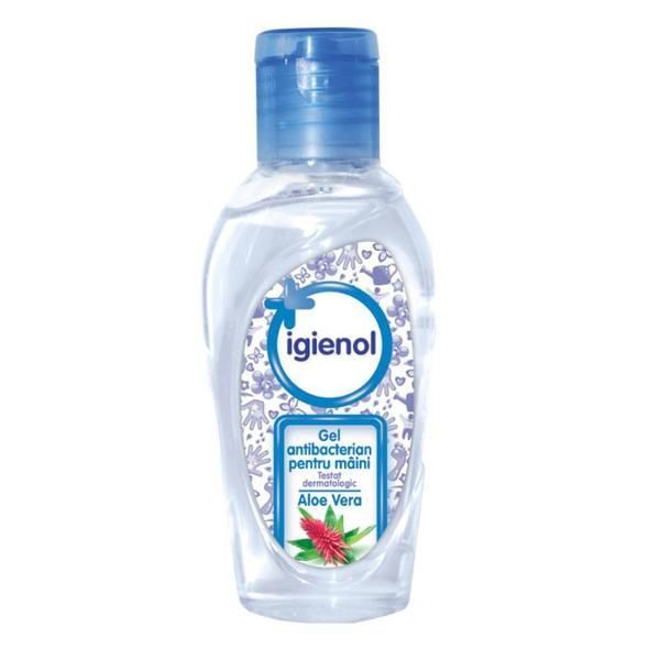 Interstar Антибактериалният гелHigienol Antibacterial Hand Gel with Aloe Vera - Interstar, 60 мл