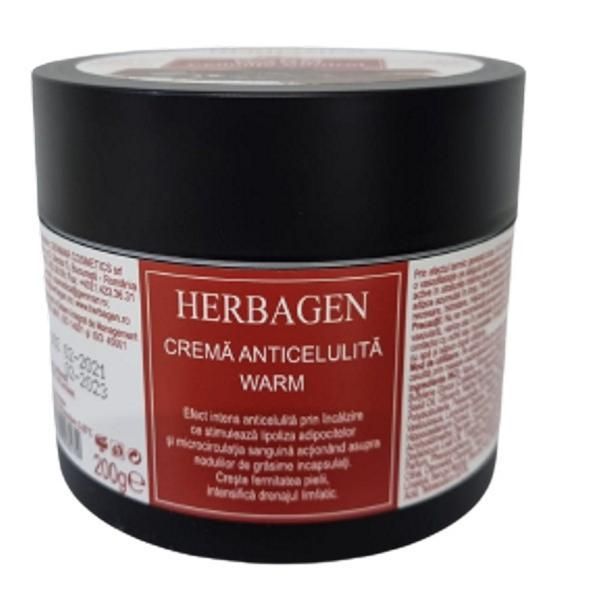 Herbagen Антицелулитен крем с нагряващ ефект Warm Herbagen, 200г
