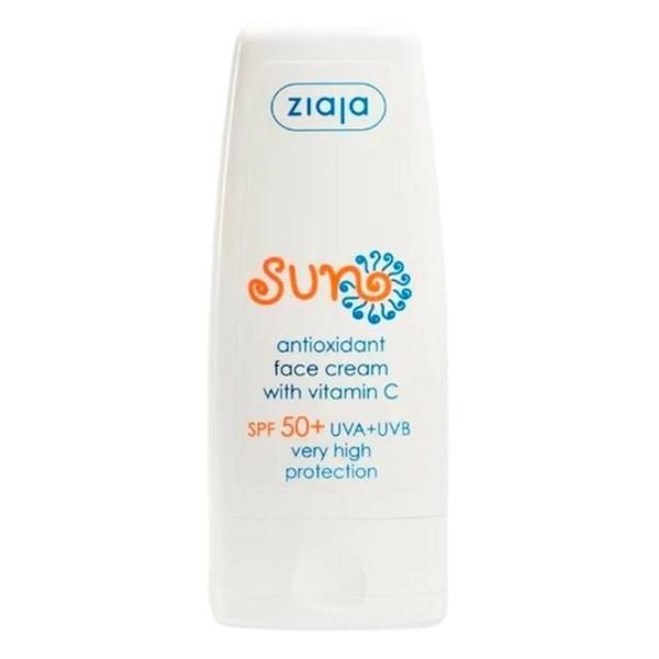 Ziaja Антиоксидантен крем за лице с SPF 50+ - Ziaja Sun с витамин С, 50 мл