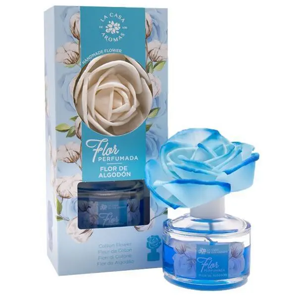 Mikado Ароматизатор за стая Mikado Cotton Flower - La Casa De Los Aromas Flor Perfumada Flor de Algodon, 65 мл