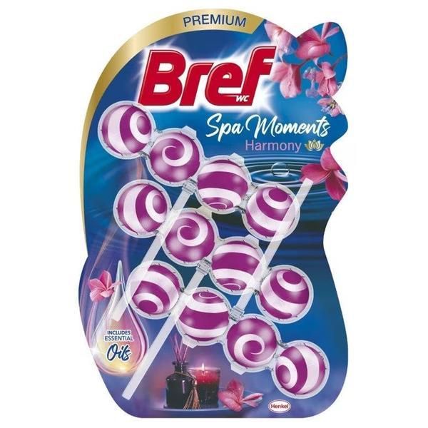 Bref Ароматизатор за тоалетна - Bref Spa Moments Harmony, 3 x 50 гр