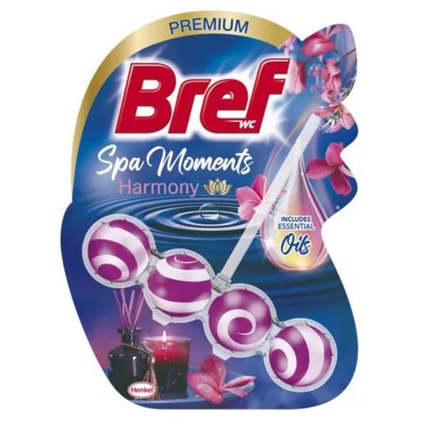 Bref Ароматизатор за тоалетна - Bref Spa Moments Harmony, 50 гр