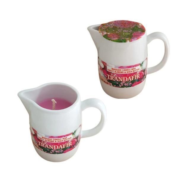 Kosmo Line Ароматизирани свещи за масаж Cosmo Oil Rose Massage Candle - Massage Candle Wax Sweet Almond and Shea Butter, 100 мл