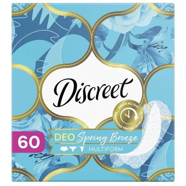 Discreet Ароматни ежедневни дамски превръзки- Discreet Deo Spring Breeze, 60 бр