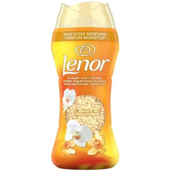Lenor Ароматни перли за пране Златна орхидея и ванилия - Lenor, 270 гр