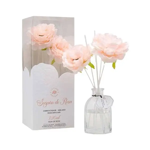 Mikado Аромазитор за стая Mikado Rose Scented Room Freshener - La Casa De Los Aromas Suspiro de Rosa, 120 мл