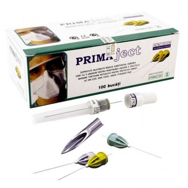 Prima Атравматични игли Prima 30G, S - 0.31мм x 21мм, метрична нишка, 100 броя