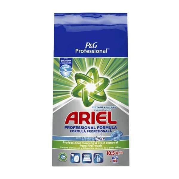 Ariel Автоматичен перилен препарат - Ariel Professional Formula Instant Powder Touch of Lenor, 140 пранета, 10,5 кг