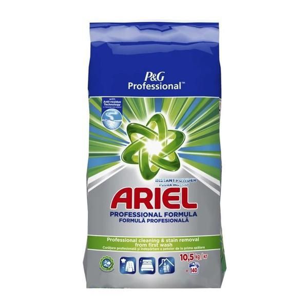 Ariel Автоматичен прах за бели дрехи - Ariel Professional Regular White Instant Powder, 140 пранета, 10,5 кг