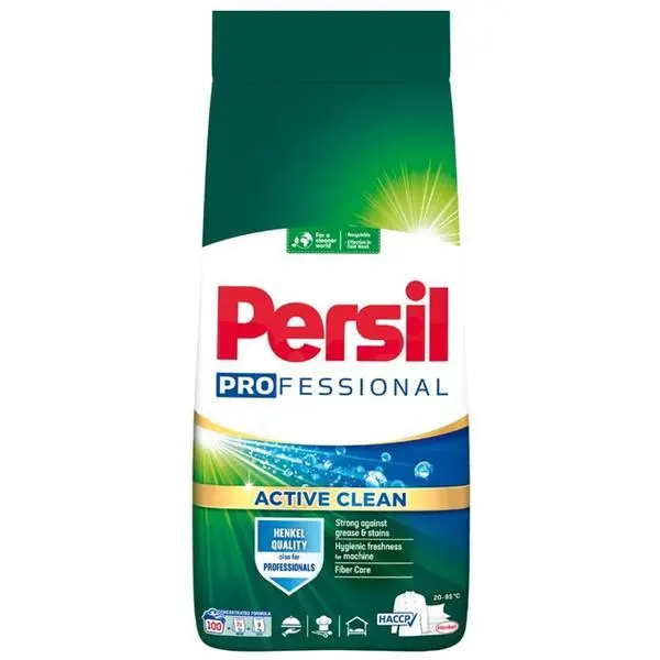 Persil Автоматичен прах за пране - Persil Professional Active Clean, 100 пранета, 7,5 кг