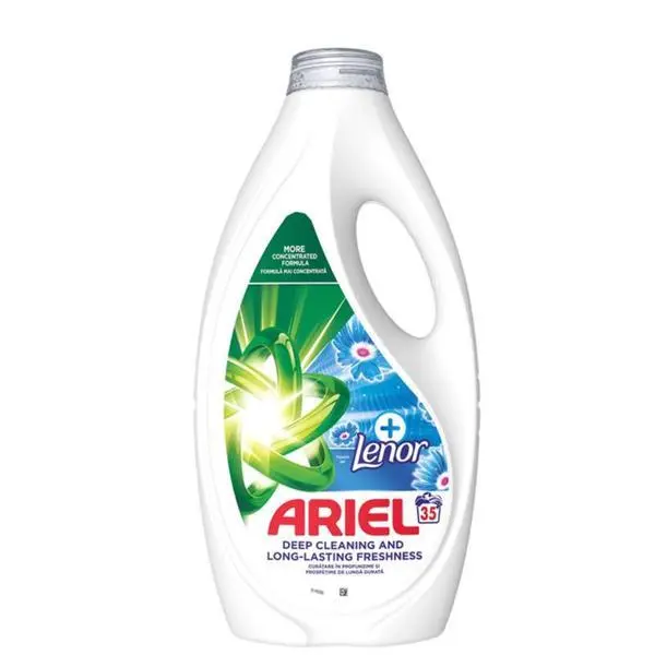 Ariel Автоматичен течен перилен препарат - Ariel +Touch of Lenor Fresh Air, 35 пранета, 1.575 л