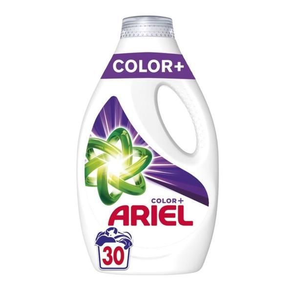Ariel Автоматичен течен перилен препарат за цветни дрехи - Ariel Color+, 30 пранета, 1500 мл
