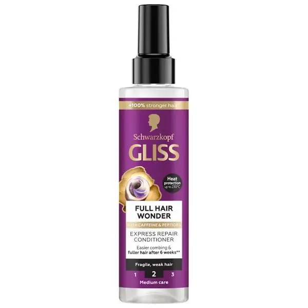 Gliss Балсам без измиване за крехка коса - Schwarzkopf Gliss Full Hair Wonder, 200 мл