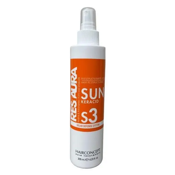 Hair Concept Балсам без отмиване със слънчева защита - HairConcept Restaura Sun Keracid S3 , 200 мл