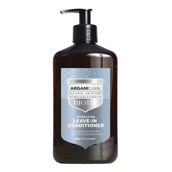 Arganicare Балсам Биотин без измиване за суха или увредена коса - Arganicare Hydrating Leave-In Conditioner For Dry and Damaged Hair, 400 мл