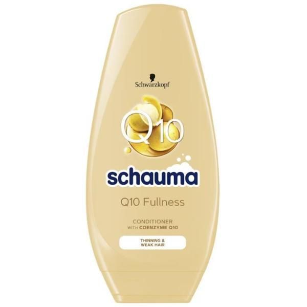 Schauma Балсам с коензим Q10 за крехка и тънка коса - Schwarzkopf Schauma Q10 Fullness Conditioner for Thinning &amp; Weak Hair, 250 мл