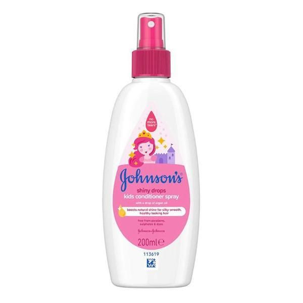 Johnson&Johnson Балсам спрей за деца - Johnson&#039;s Shiny Drops Kids Conditioner Spray, 200 мл