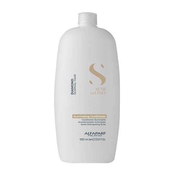 Alfaparf Milano Балсам за блясък за нормална коса - Alfaparf Milano Semi Di Lino Diamond Illuminating Conditioner, 1000мл