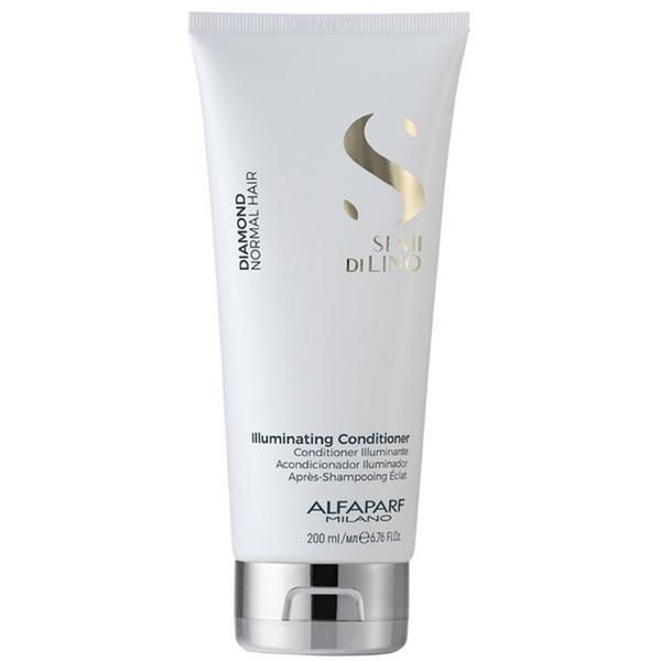 Alfaparf Milano Балсам за блясък за нормална коса - Alfaparf Milano Semi Di Lino Diamond Illuminating Conditioner, 200мл