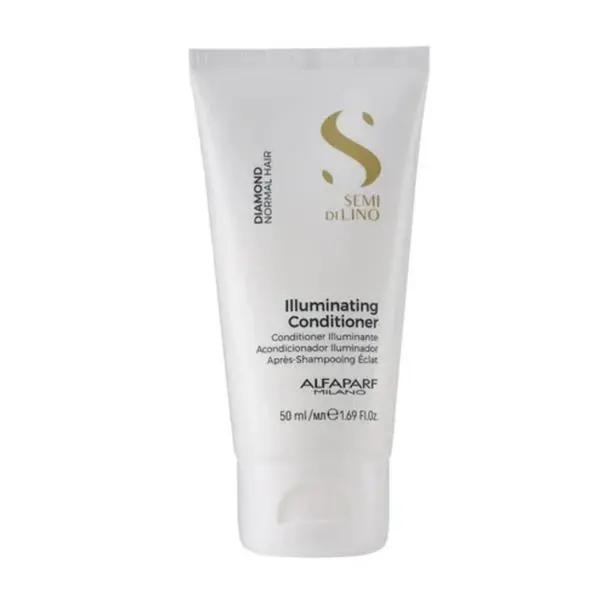 Alfaparf Milano Балсам за блясък за нормална коса - Alfaparf Milano Semi Di Lino Diamond Illuminating Conditioner, 50 мл