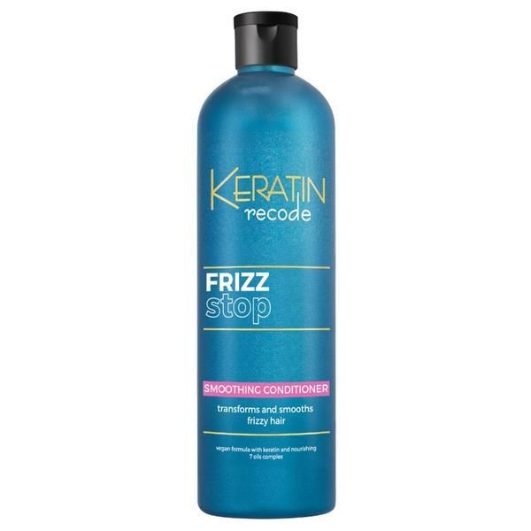 Keratin Recode Балсам за бунтарска коса - Изглаждащ балсам Keratin Recode Frizz Stop, 400 мл