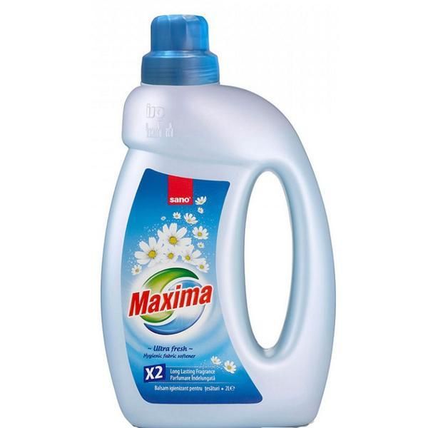 Sano Балсам за дрехи - Sano Maxima Fresh Hygienic Fabric Softener, 2000 мл