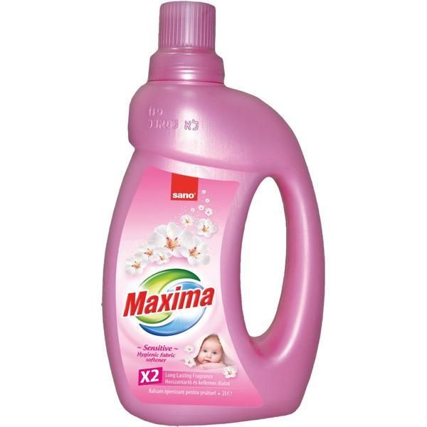Sano Балсам за дрехи за чувствителна кожа - Sano Maxima Sensitive Hygienic Softener, 2000 мл