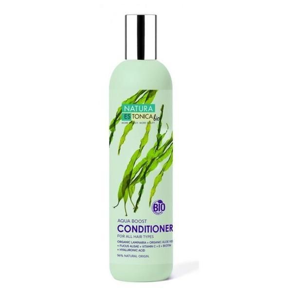 Natura Estonica Балсам за коса с хиалуронова киселина, алое вера и водорасли - Natura Estonica Aqua Boost Conditioner, 400 мл