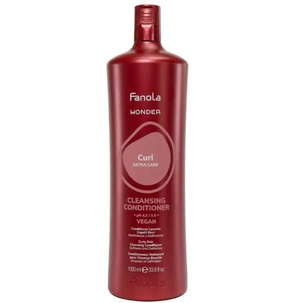 Fanola Балсам за къдрава коса - Fanola Wonder Curl Extra Care Cleansing Conditioner for Curly Hair, 1000 мл