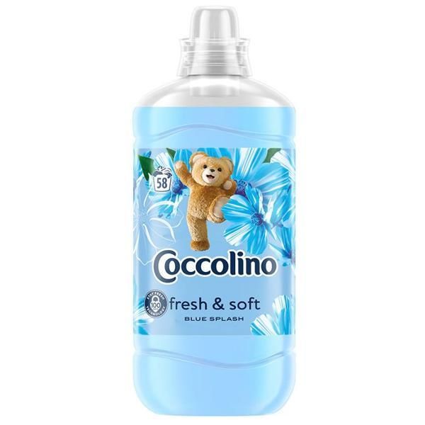 Coccolino Балсам за пране - Coccolino Blue Splash Fresh &amp; Soft, 58 пранета, 1450 мл