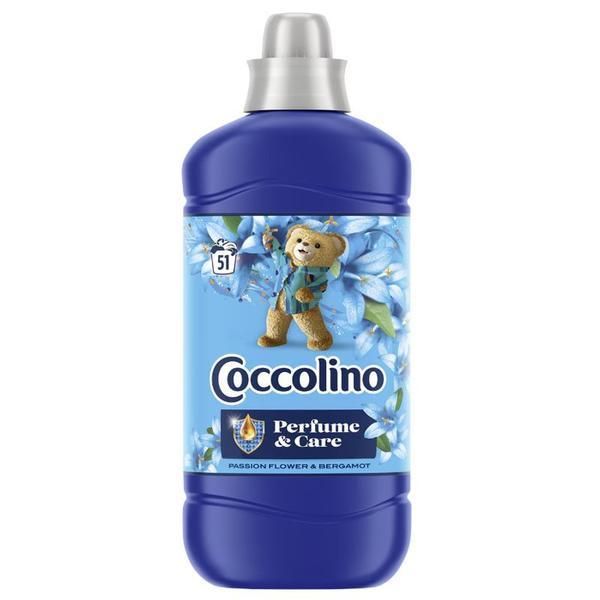 Coccolino Балсам за пране - Coccolino Perfume &amp; Care Passion Flower&amp;Bergamot, 51 пранета, 1275 мл
