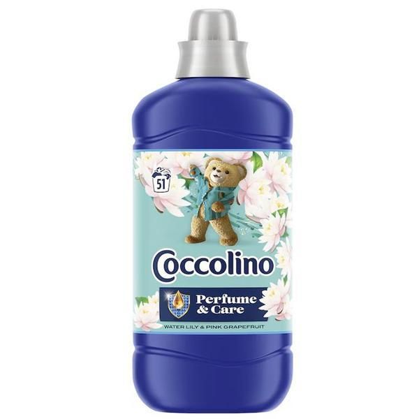 Coccolino Балсам за пране - Coccolino Perfume &amp; Care Purple Water Lily &amp; Pink Grapefruit, 51 пранета, 1275 мл