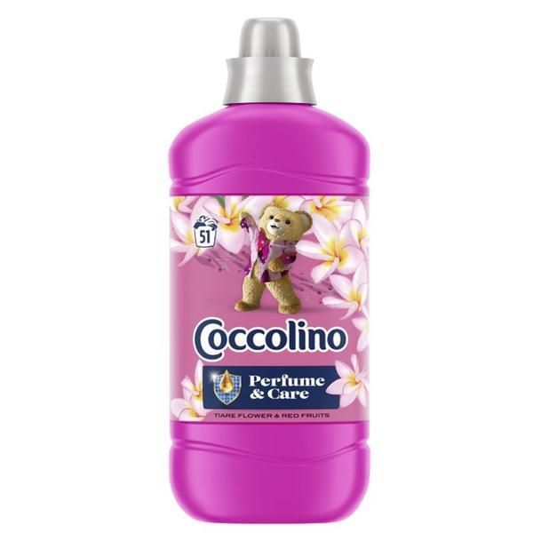 Coccolino Балсам за пране - Coccolino Perfume&amp;Care Tiare Flower&amp;Red Fruits, 51 пранета, 1275 мл