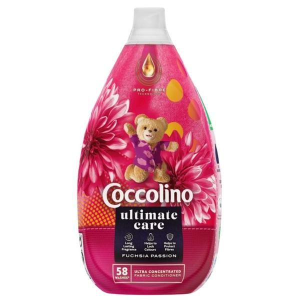 Coccolino Балсам за пране - Coccolino Ultimate Care Fuchsia Passion, 58 пранета, 870 мл