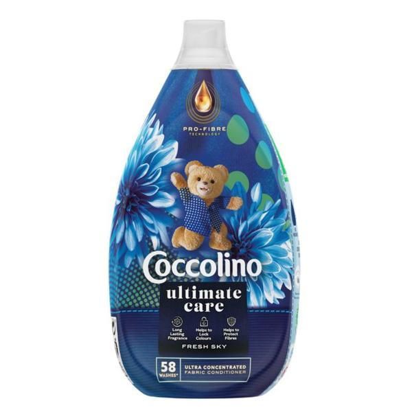 Coccolino Балсам за пране - Coccolino Ultimate Care Intense Fresh Sky, 58 пранета, 870 мл