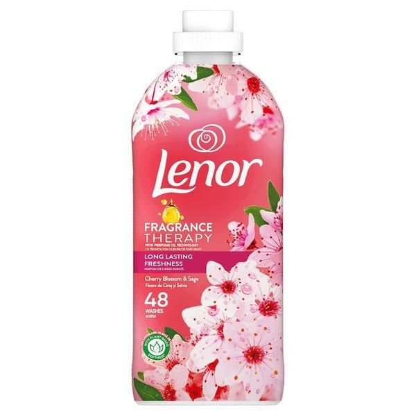 Lenor Балсам за пране с черешов цвят и градински чай - Lenor Fragrance Therapy Cherry Blossom &amp; Sage, 48 панета 1200 мл