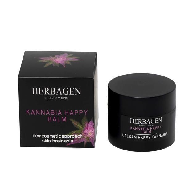 Herbagen Балсам за стволови клетки Kannabia Happy със семена от канабис Herbagen, 50 гр