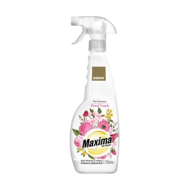 Sano Балсам за сухи дрехи с флорални нотки - Sano Maxima Dryer Floral Touch Fabric Refresher &amp; Softener, 750 мл