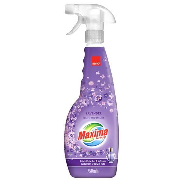 Sano Балсам за сухо пране с аромат на лавандула - Sano Maxima Dryer Lavender Fabric Refresher &amp; Softener, 750 мл