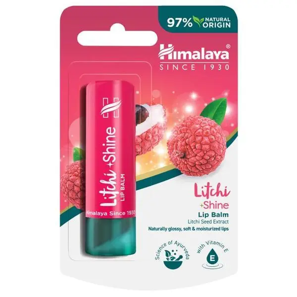 Himalaya Балсам за устни с личи - Himalaya Litchi Shine Lip Balm, 4.5 гр