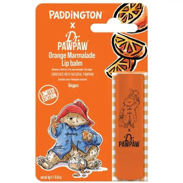 Dr Paw Paw Балсам за устни с вкус на портокал - Dr PawPaw Paddington Bear Orange Marmalade, 4 гр